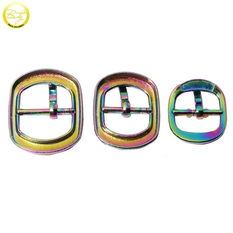 Оптовая продажа различные детали для обуви металлические украшения зажимы аксессуары радужная роликовая Пряжка кошелька
