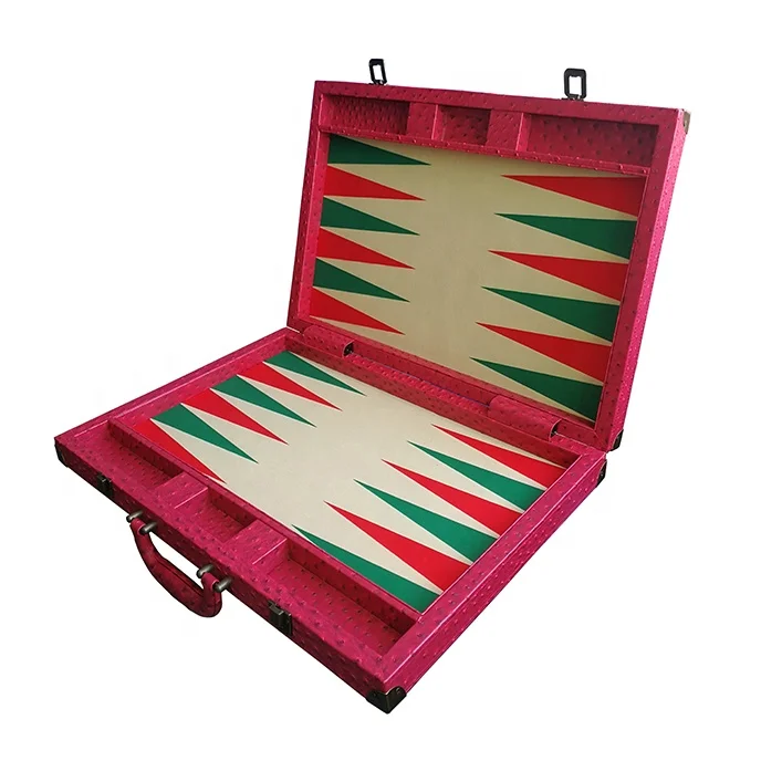 Followa Leather backgammon set custom travel backgammon board luxury board game tavla jeu de backgammon de luxe back gammon