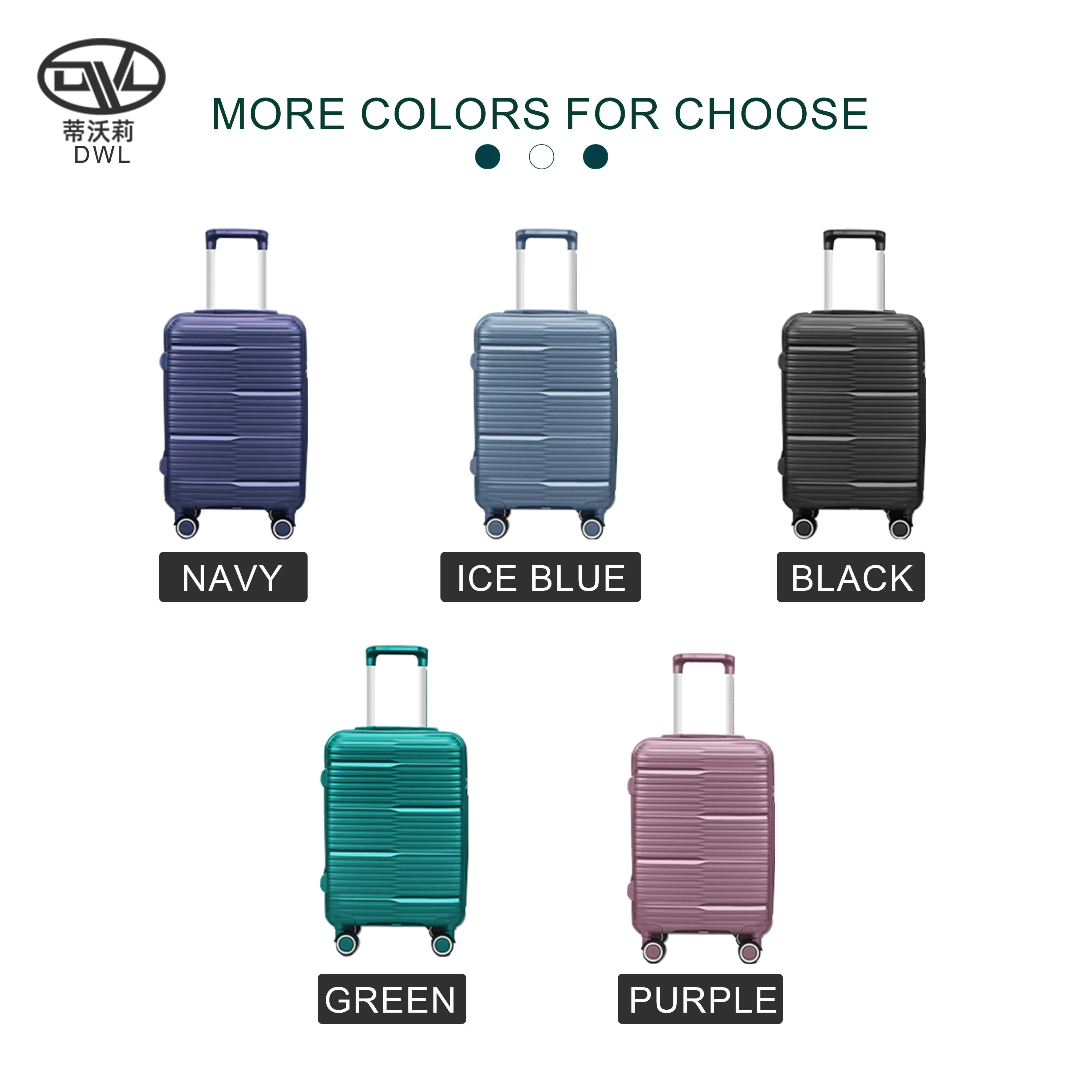 DWL fashion luggage 4 piece travel aluminum trolly tsa lock luggage container suitcase luggage for business trip