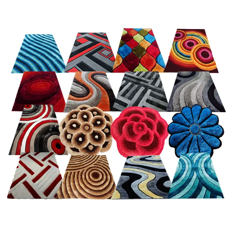 Super Shaggy Carpet Polyester 3D Shaggy Rug Carpets