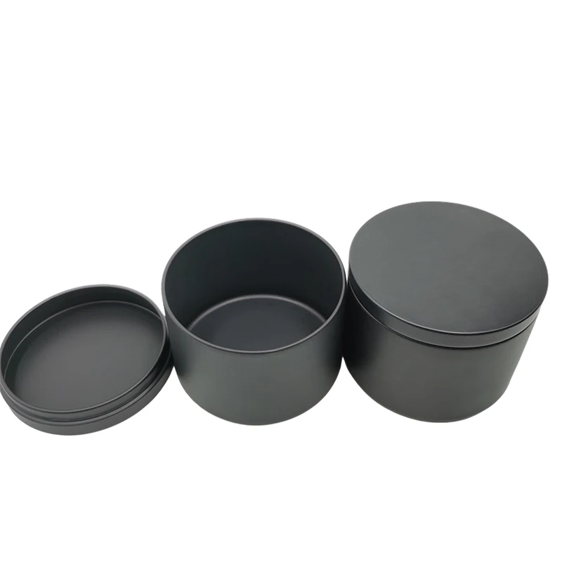 manufacturers Custom White High Quality Tin Box Wholesale Metal Candle Tins 8 Oz Food Grade Tin Can in China