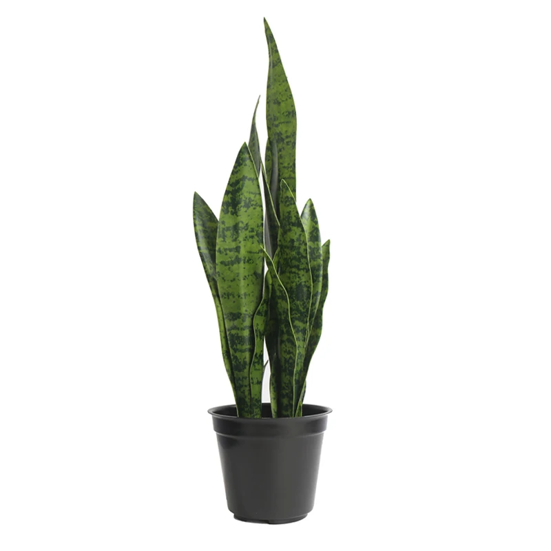 Hot sale artificial plastic sansevieria trifasciata prain potted bonsai for indoor outdoor decor tiger orchid snake plant tree