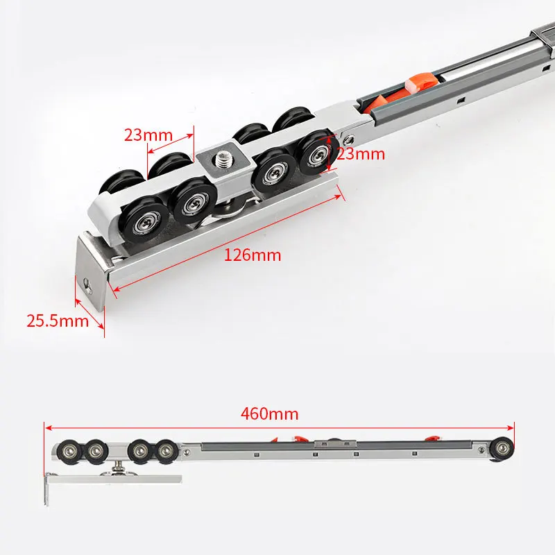 Fast Delivery 60kg Double Soft Closing System Soft Closing Sliding Door Roller With Damper