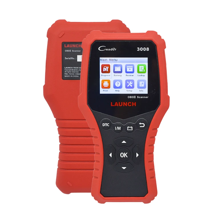 Best quality LAUCNH CreaderX431 CR3008 OBD2 Automotive Scanner OBDII Code Reader Diagnostic Tool Car Engine Battery Voltage