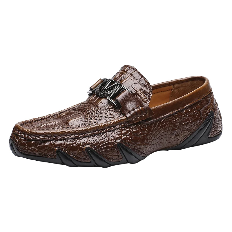 Мокасины мужские из натуральной кожи, модные повседневные лоферы, удобная обувь для вождения