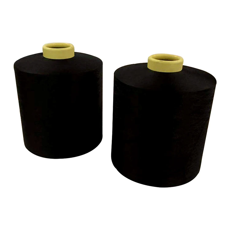 Wholesale Price Black White 150/48 100D/36F 100% Polyester DTY for Weaving Knitting