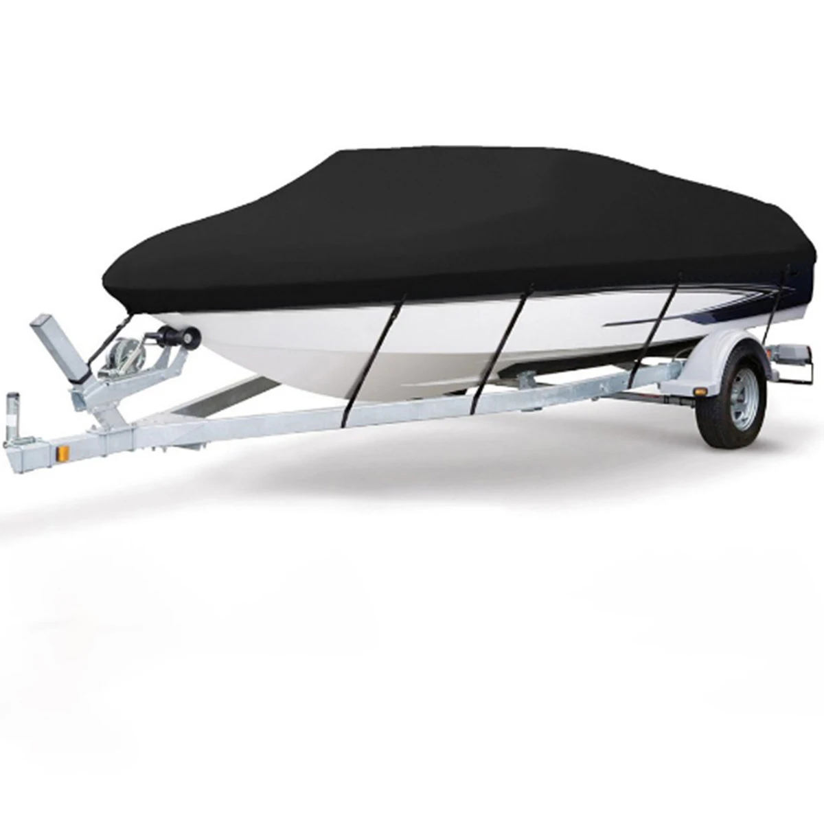2022 Nice Quality UV Protection Waterproof Boat Motor Cover Universal Fabric Trailerable 600D Boat Covers