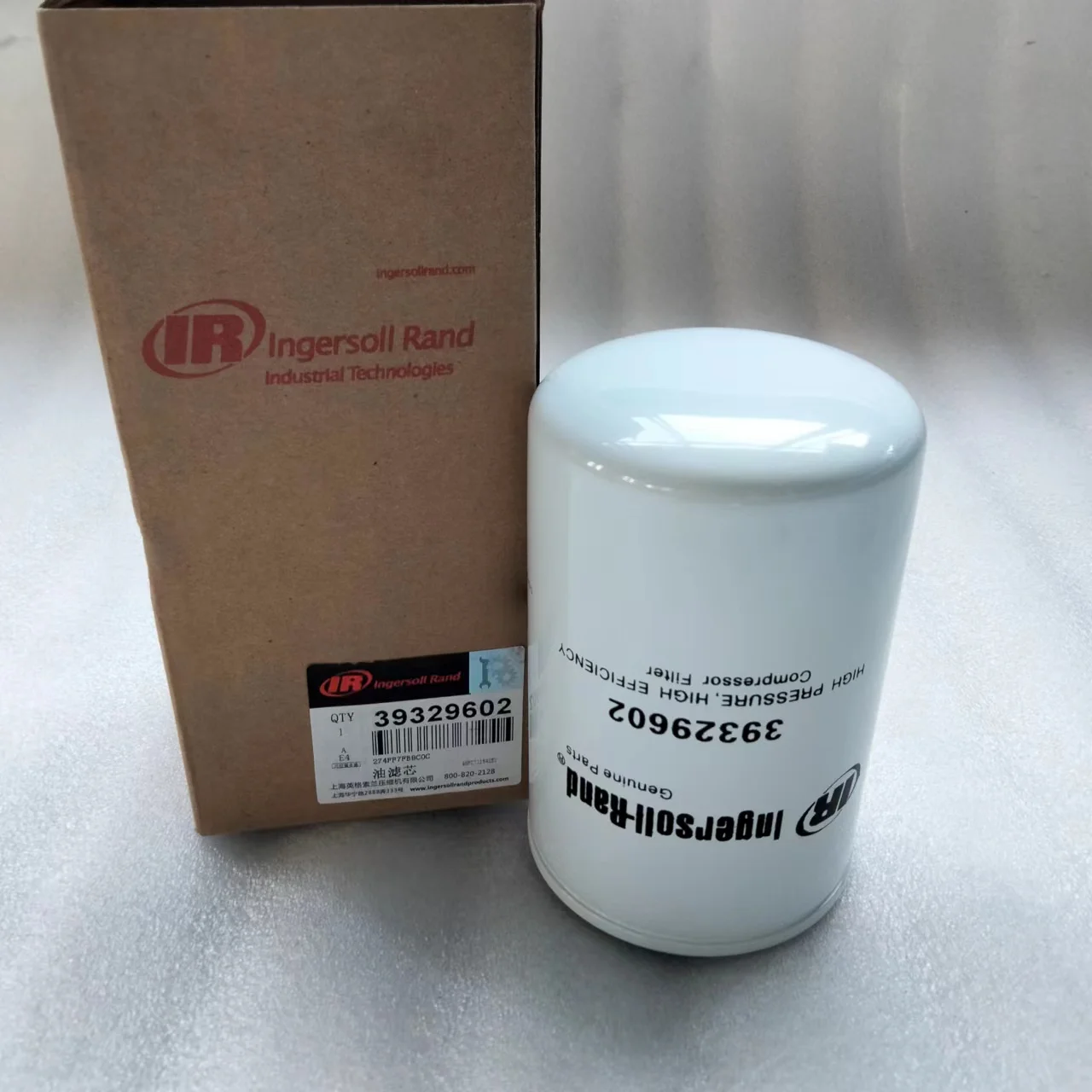 Ingersoll-Rand air compressor spare parts 39796982 oil filter high quality
