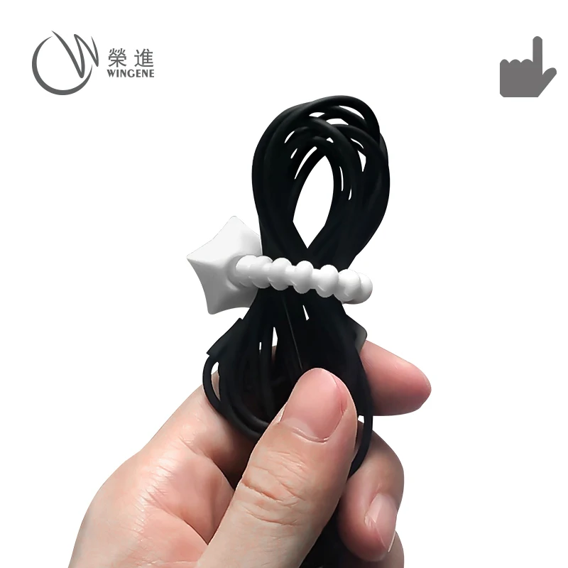 Multi-use Silicone Reusable Flexible Colorful Wire Cable Ties