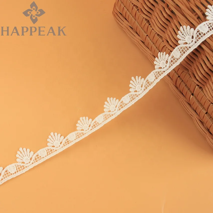 HAPPEAK Fashion Embroidery Lace Poly Chemical Lace Trims Sewing Accessories Trimming Lace For Wedding Decoration