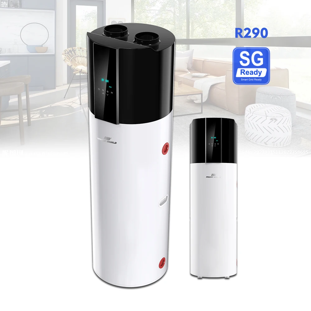 Power World air to water heat pump r290 monobloc hot tub heat pump buffer tank for heat pump