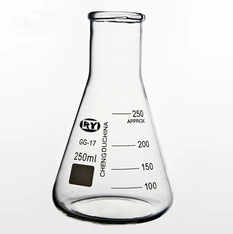 
China Erlenmeyer Flask borosilicate lab glassware 100ml conical flask  (60562980149)