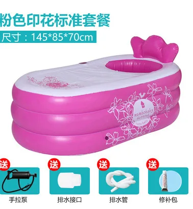Inflatable Bathtub for Adults, PVC Portable Foldable Bathtub Luxury Extra Large SPA Bathtub, Inflatable Bathtub Household