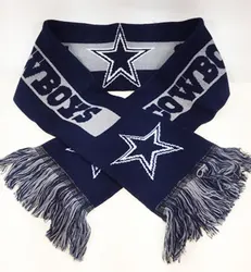 Высокое качество Cowboys индивидуальный большой логотип 32 All Team теплый акриловый вязаный Футбол футбольные фанаты спортивный шарф