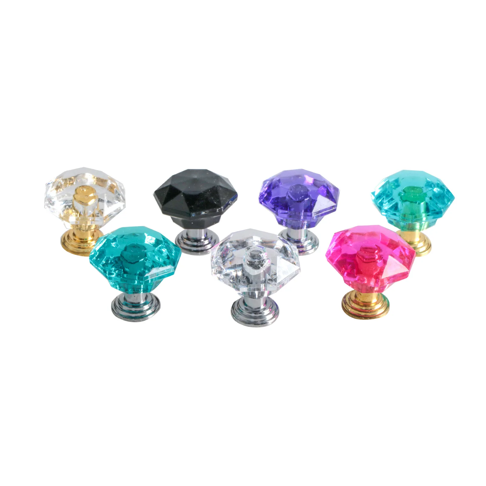 Crystal transparent handle door cabinet drawer cabinet door handle acrylic handle