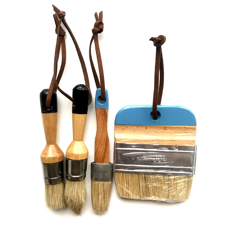 Трафаретная кисть для меловой краски с деревянной ручкой annie sloan