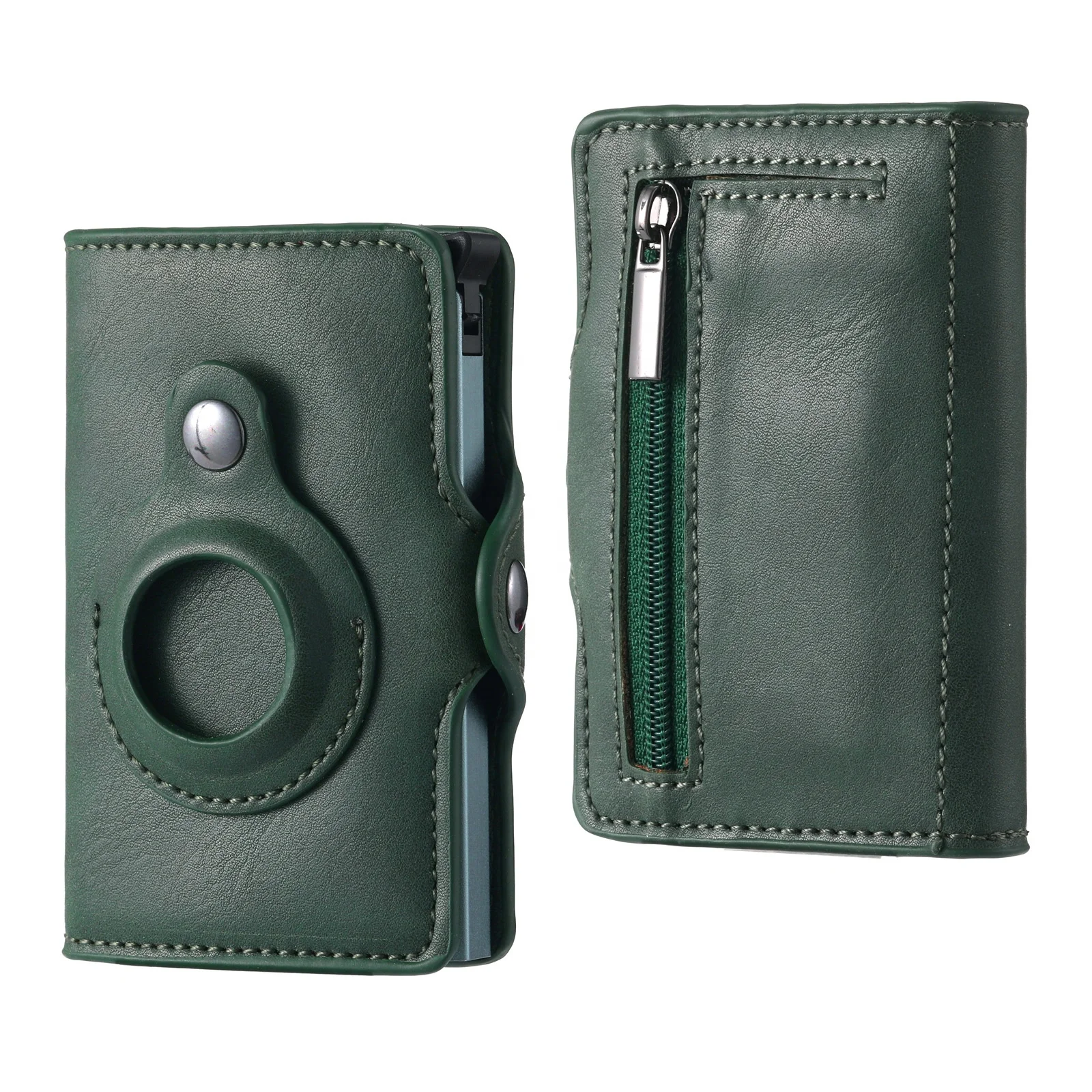 2022 Hot Sale Wallets Mens Manufacturer Custom PU/Genuine Leather Slim RFID Men Wallet with Airtag