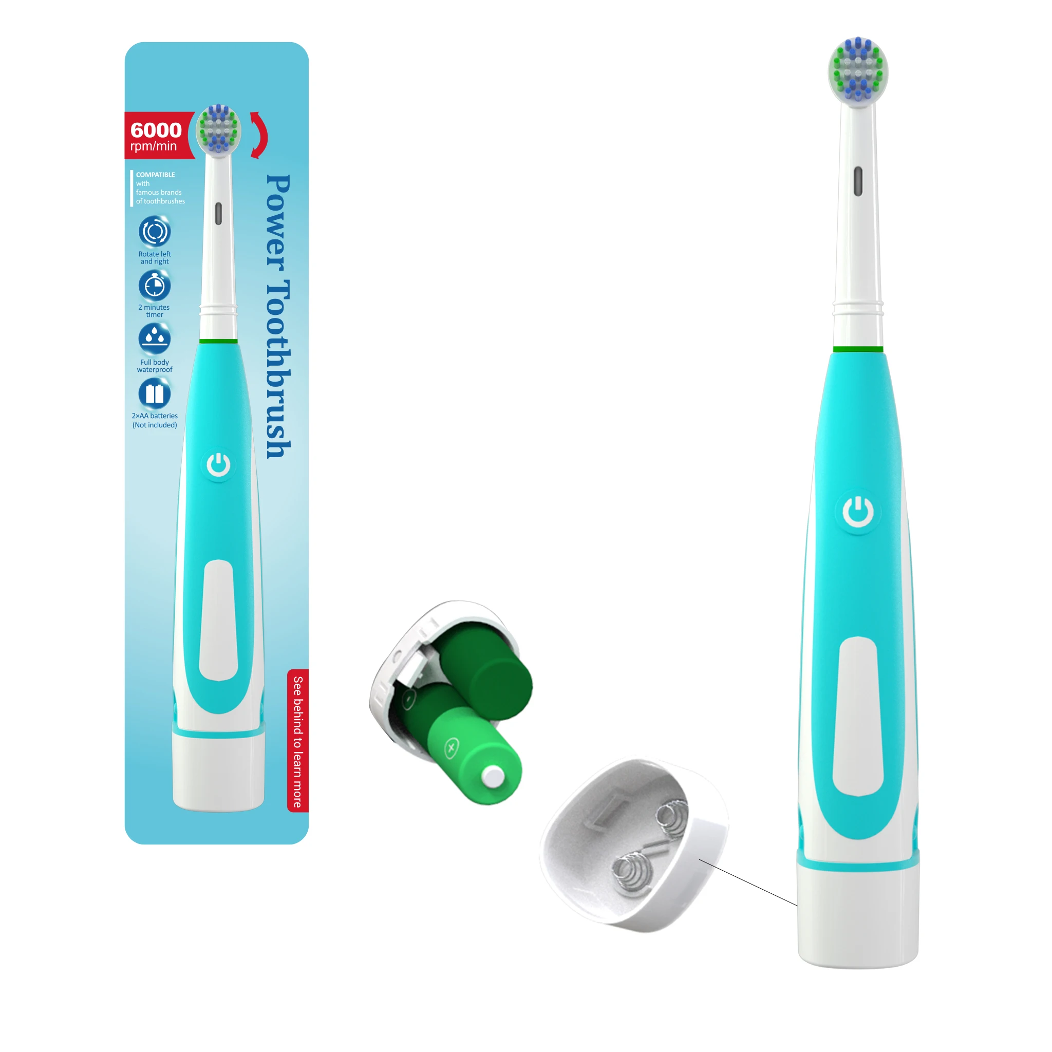 Factory Attractive Price Automatic Toothbrush New Type Custom Electric Toothbrush Aaa Battery