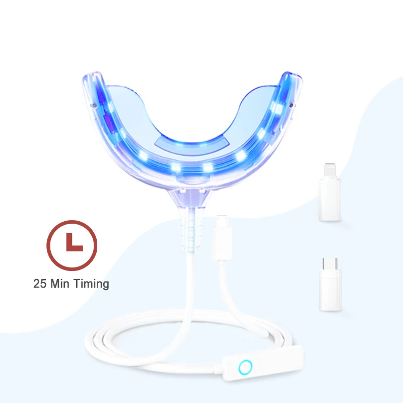 HUAER Private Order Mobile Uv Light At Home Teeth Whitening Led Kit Advanced Gel Kits Teeth Whitening Business Kit With Moulds