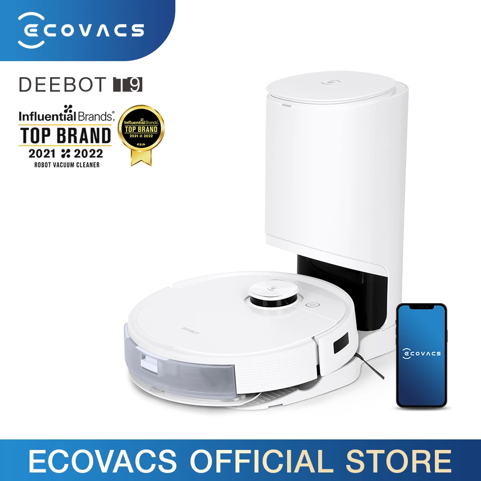 ECOVACS DEEBOT T9+ Hot Selling Carpet Cleaning Automatic Robot Home Vacuum Cleaner
