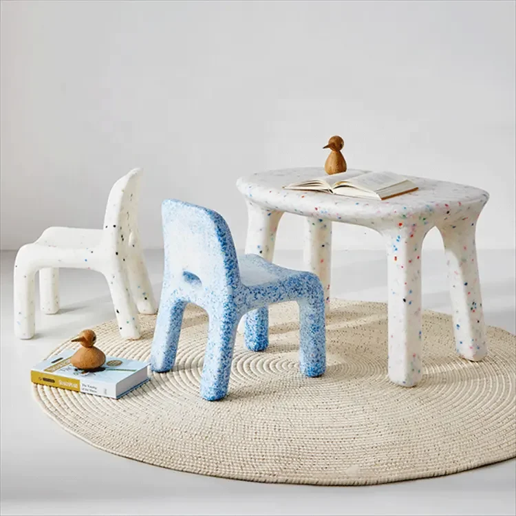 HANYEE 2024 Nordic Classic Modern Kids Children Pe Plastic Table For Living Room Kindergarten Garden Outdoor