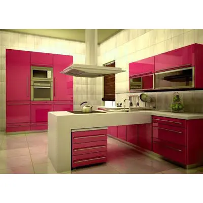 Modern Designs High End Affordable Custom Furniture Used Small Full White L Shaped Melamine Kitchen Cabinets From China