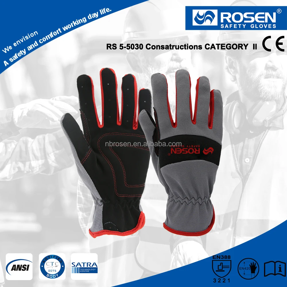 Hot Selling High Dexterity Breathable Anti-Vibration Touchscreen Flexible Gardening Working Construction Rigger Gloves