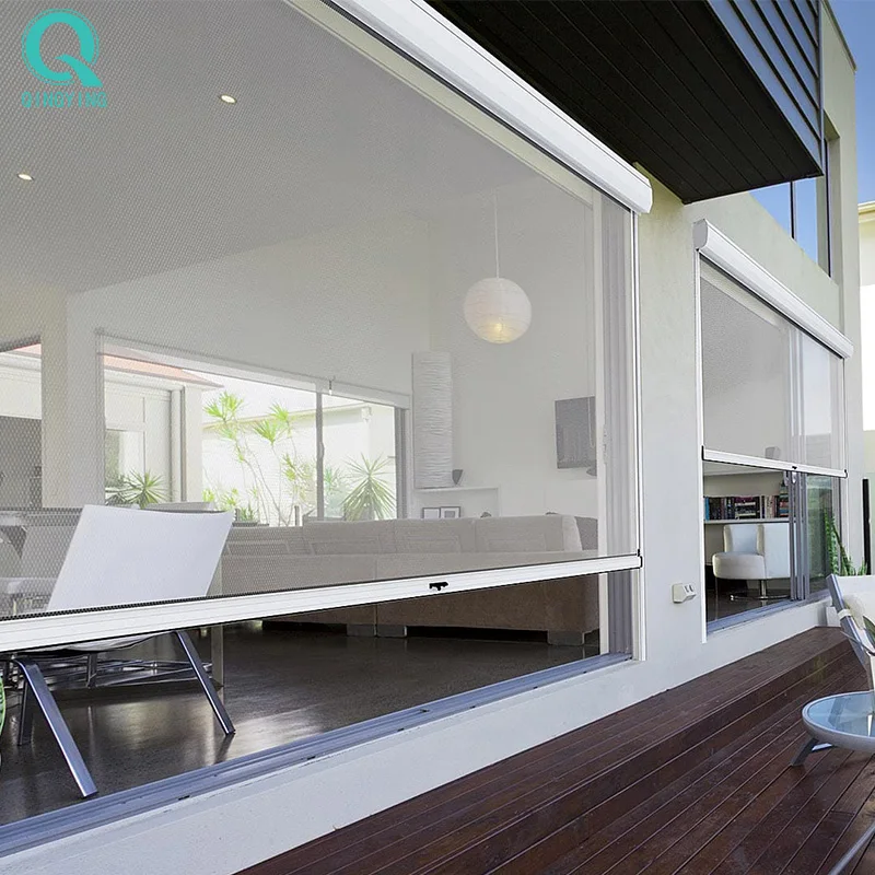 QINGYING external automatic outdoor cordless outdoor roller blinds