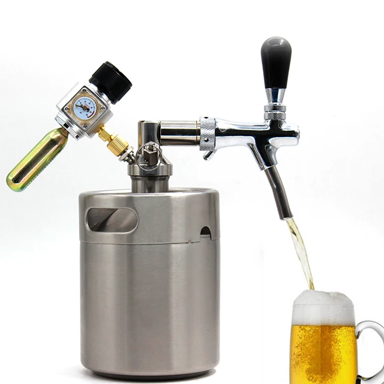 5l custom keg taps with double quick connector for beer