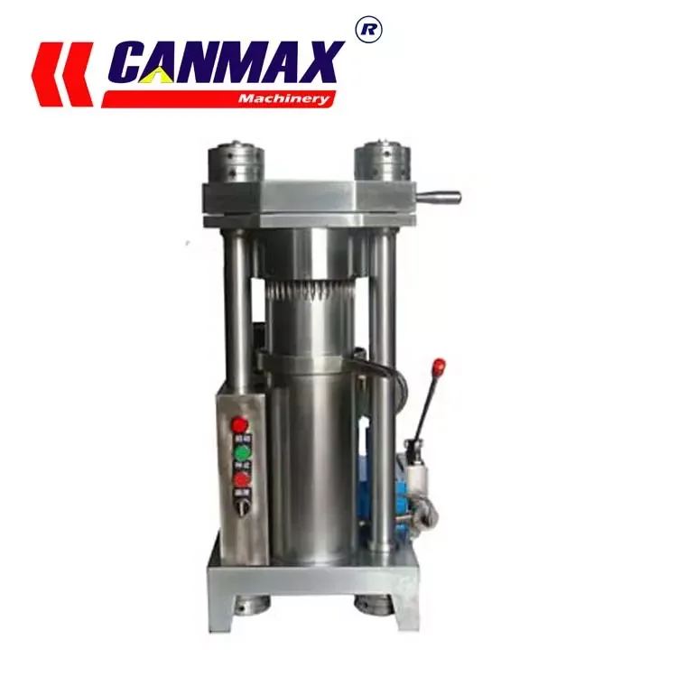 Canmax Manufacturer Herble Cake Return 500Kg/H Must Cold With Wooden Hydraulic Oil Press Machine