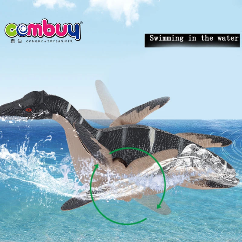 Мультяшные животные, детская игрушка для купания в воде, Заводной динозавр