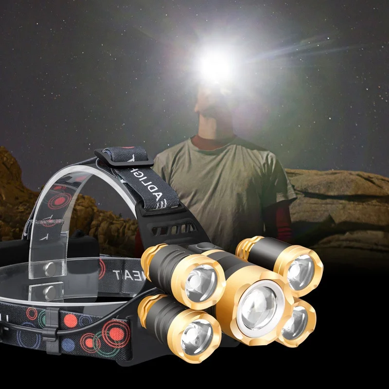 Hot sales led rechargeable usb waterproof outdoor head lamp
