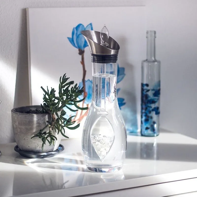 Borosilicate Glass Carafe Balance Gem And Water Vial Set New Crystal Water Bottle