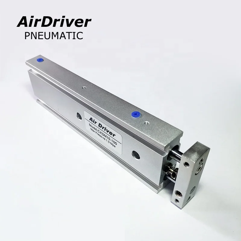 SMC Model CXSM series Daul Rod Cylinder with Double Rod,Slide Bearing and Ball Guide Bearing for choose