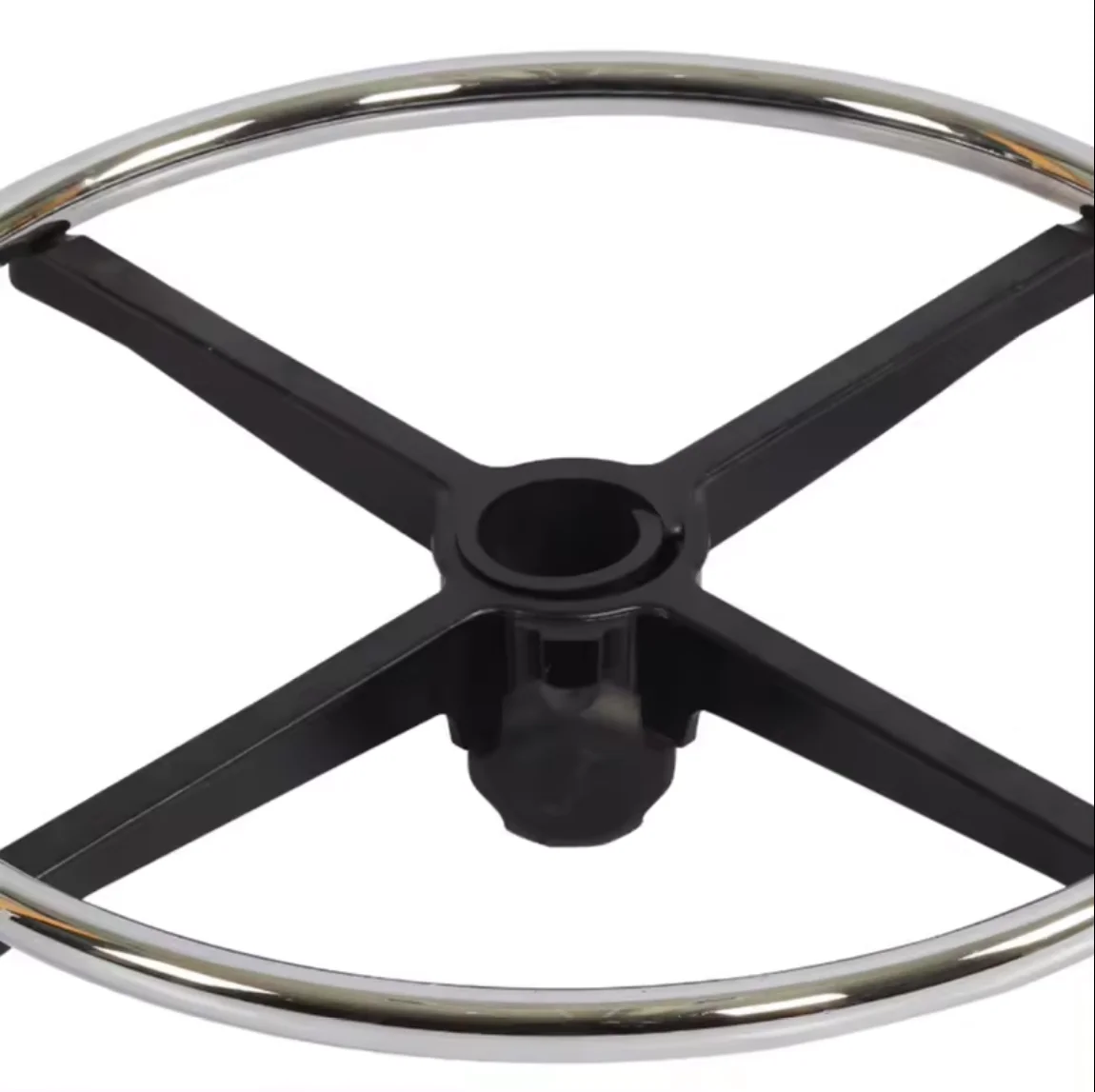 Hardware fitting chromed polishing star swivel chair base office/home furniture Bar Chair Foot Ring
