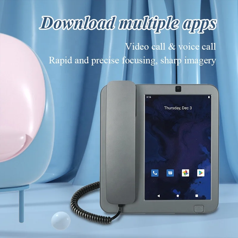 4g LTE Android 10 Smart Desktop Business Telephone Video Fixed Wireless Phones