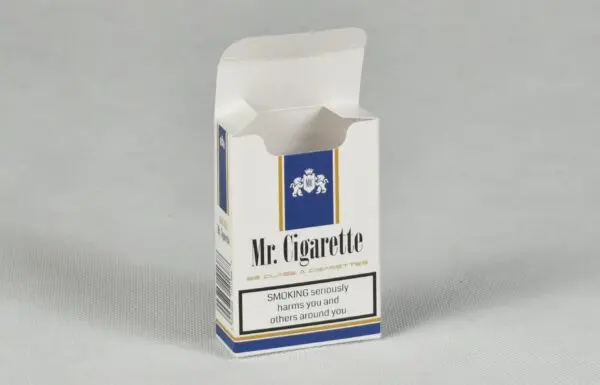Cigarette Square Cardboard Paper Box Custom Foldable Printing Cigarette Boxes Smoking Packaging Tobacco Paper Case