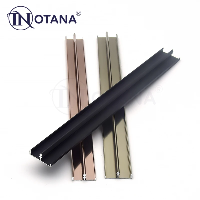 Aluminium decorative profiles aluminium metal T shape table furniture edging trim strips