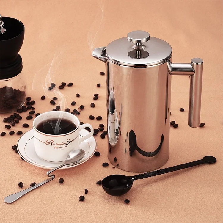 Высококачественная изоляция cafetiere 1 литр 8 чашек сервировочная французская пресс-Кофеварка