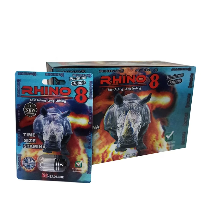 3D Lenticular Printing Rhino Pills Packaging
