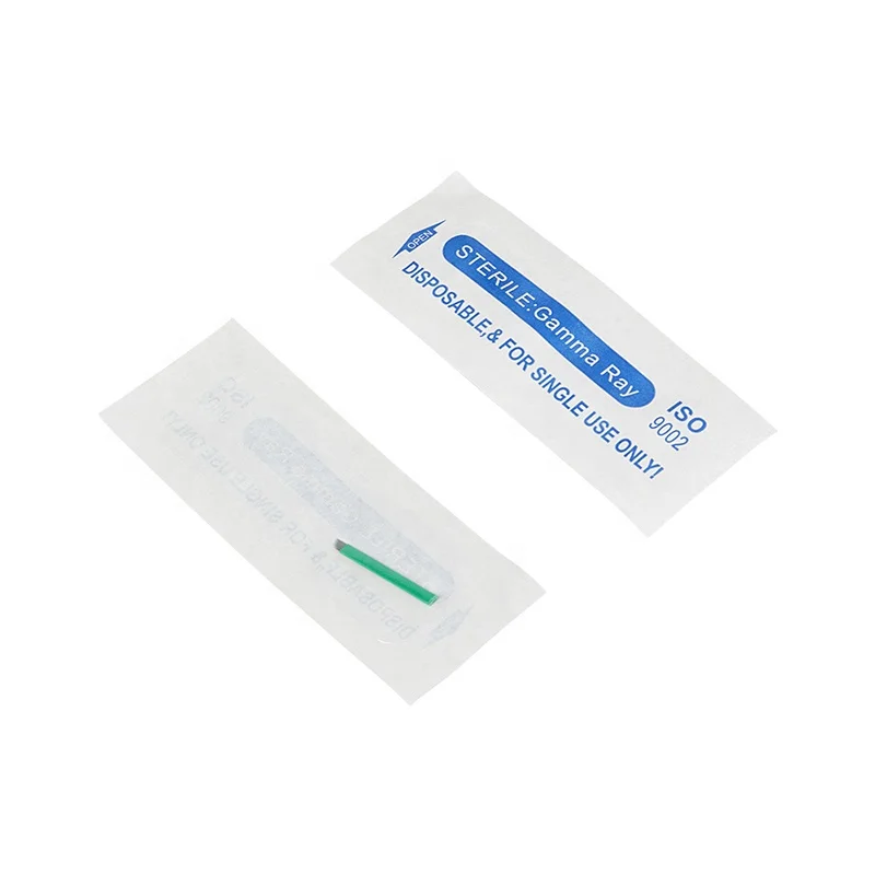 Tattoo Hand tool Needles Lip Eyebrow Blades 12F 16U Permanent Makeup 14 Manual Microblading Needles