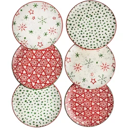 2021 горячая Распродажа западный дизайн глазурованная полная наклейка piatto фарфоровая керамическая посуда 18 шт. pad печатная посуда обеденная тарелка набор посуды