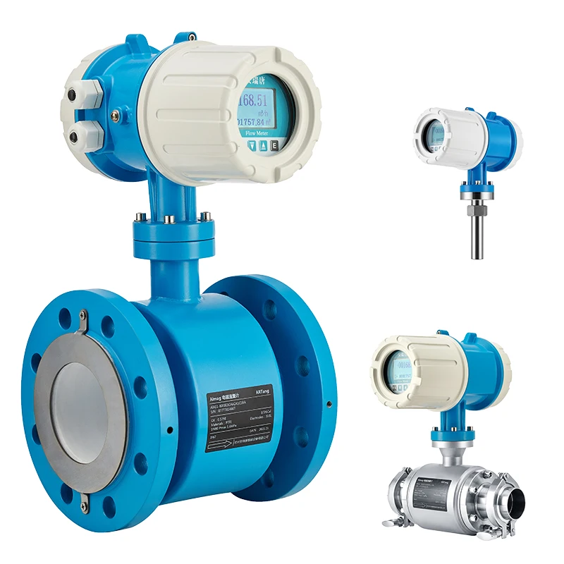 Low Price Electromagnetic Water Flow Meter IP68 Battery Operated Electromagnetic Flow Meter