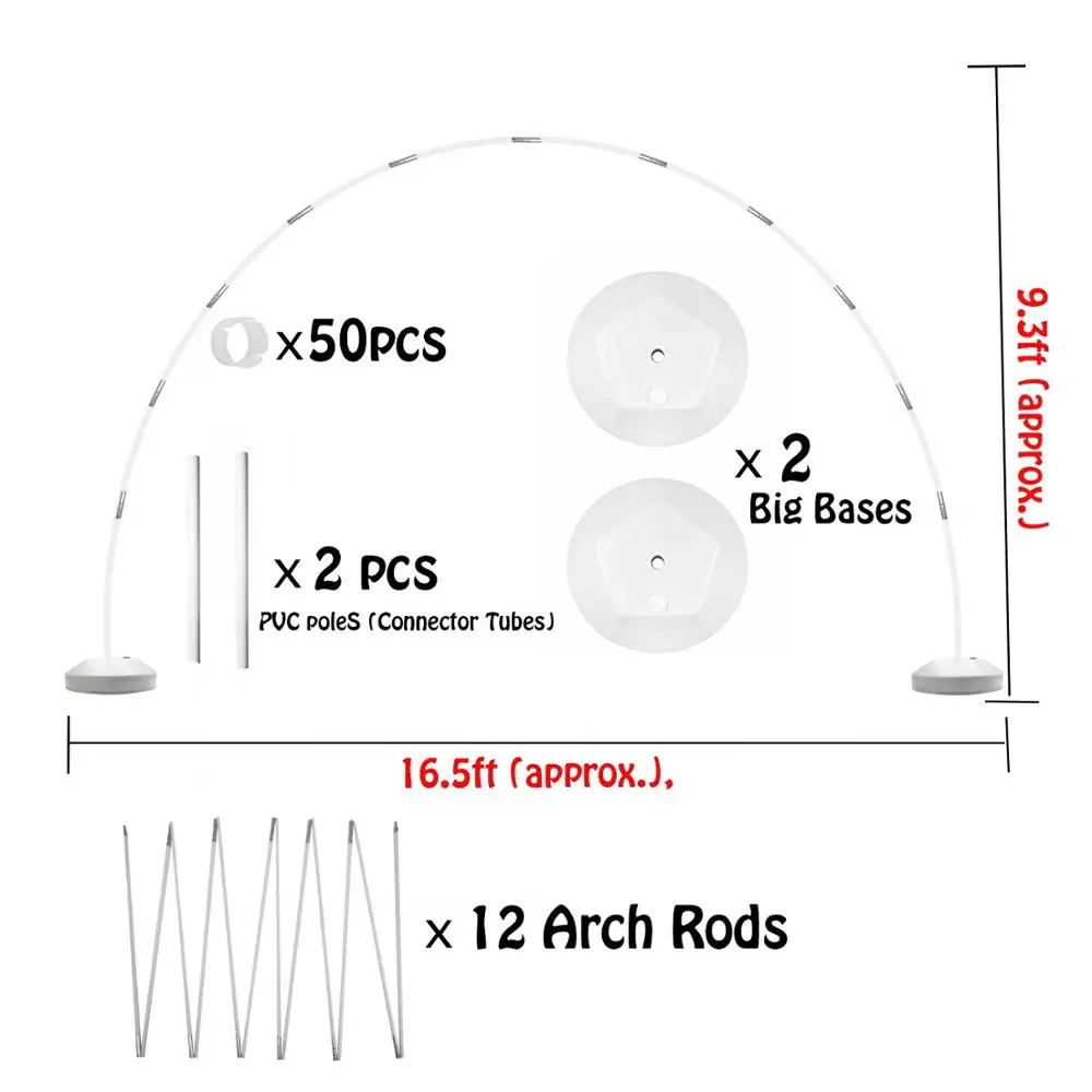 Balloon Arch Kit - Balloon Column Base and Pole Balloon Arch with Bases for Birthday Wedding Party Supplies Garden Decorations