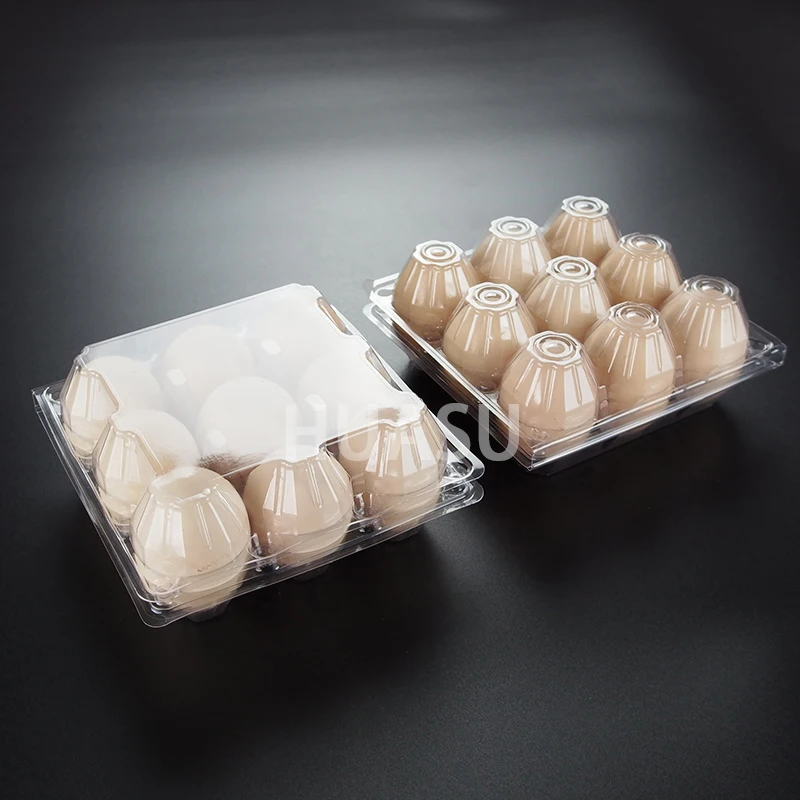 Factory wholesale 4 Holes Plastic Egg Tray High Quality Egg Holder Container