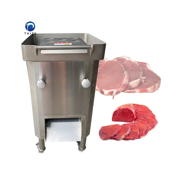 Large Capacity Automatic Fresh Meat pork chicken Steak Slicer Cutter Cutting Machine