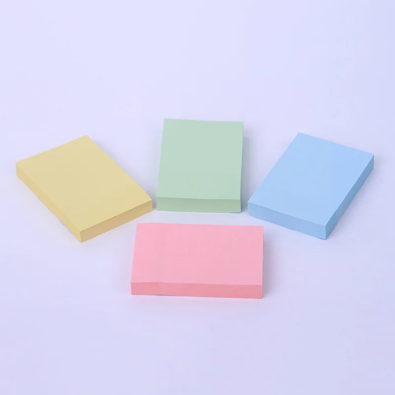 Simple style Color Square Student Office Note Can Be Torn And Written Information Note Paste Memo