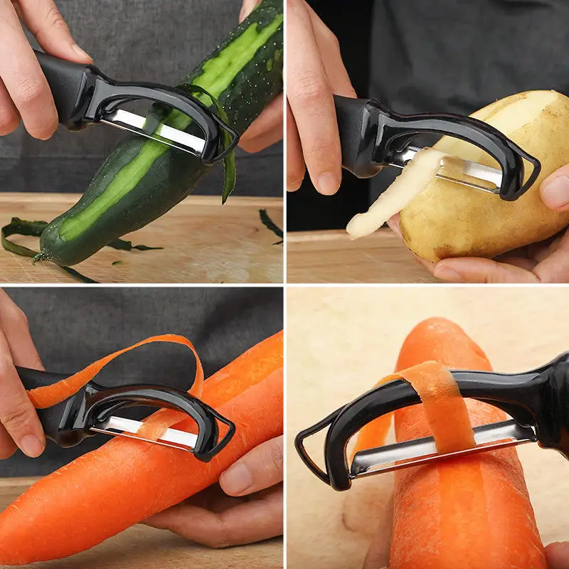 Stainless Steel Home Kitchen Gadget Fruit & Vegetable Tools-Vegetable Peeling Knife Cucumber Slicer Potato Peeler