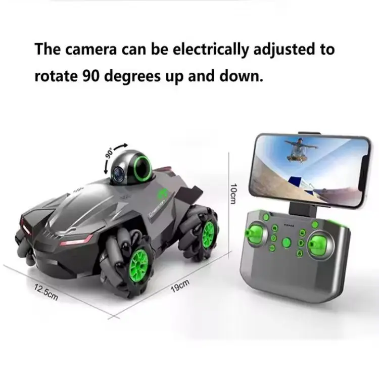 RC Stunt Car 2.4Ghz Juguetes 4*4 Drift Remote Control Up Down 90 Degrees Rotation 720P Wifi Camera Rc Video Car Toy