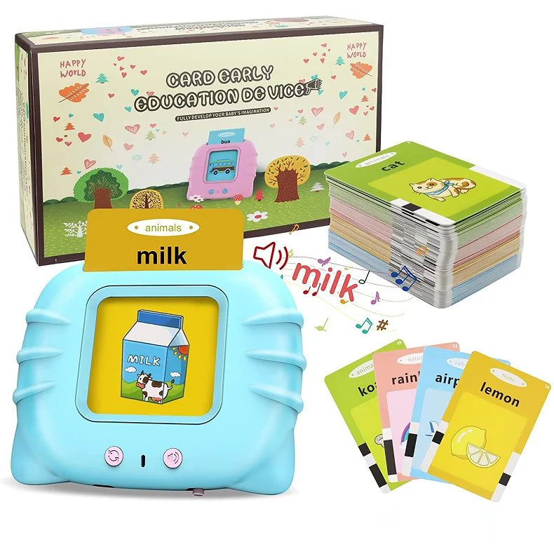 Hot Sale Educational Toys Learning Machine English Kids Electronic Cognitive Cards Talking Flash Card